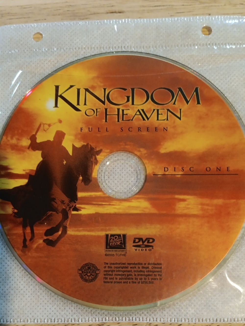 Kingdom of Heaven 2-Disc DVD *NO CASE*